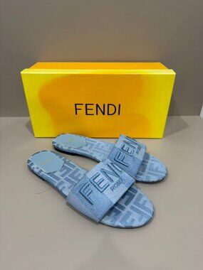 Fendi Women's Blue Authentic Sandals